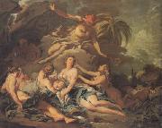 Francois Boucher Mercury confiding Bacchus to the Nymphs France oil painting reproduction